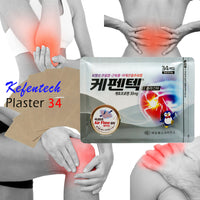 Kefentech Plaster 34 Sheets Pain Relief Patch (Arthritis; Knee, Joint, Wrist & Back, Neck, Shoulder)